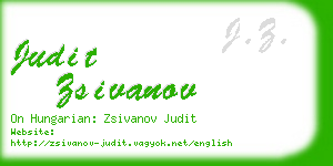 judit zsivanov business card